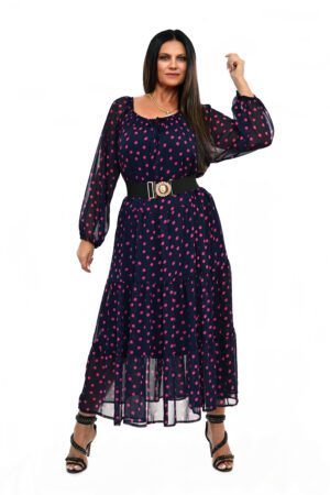 STYLOWA SZYFONOWA SUKIENKA VELA OVERSIZE-42/54
