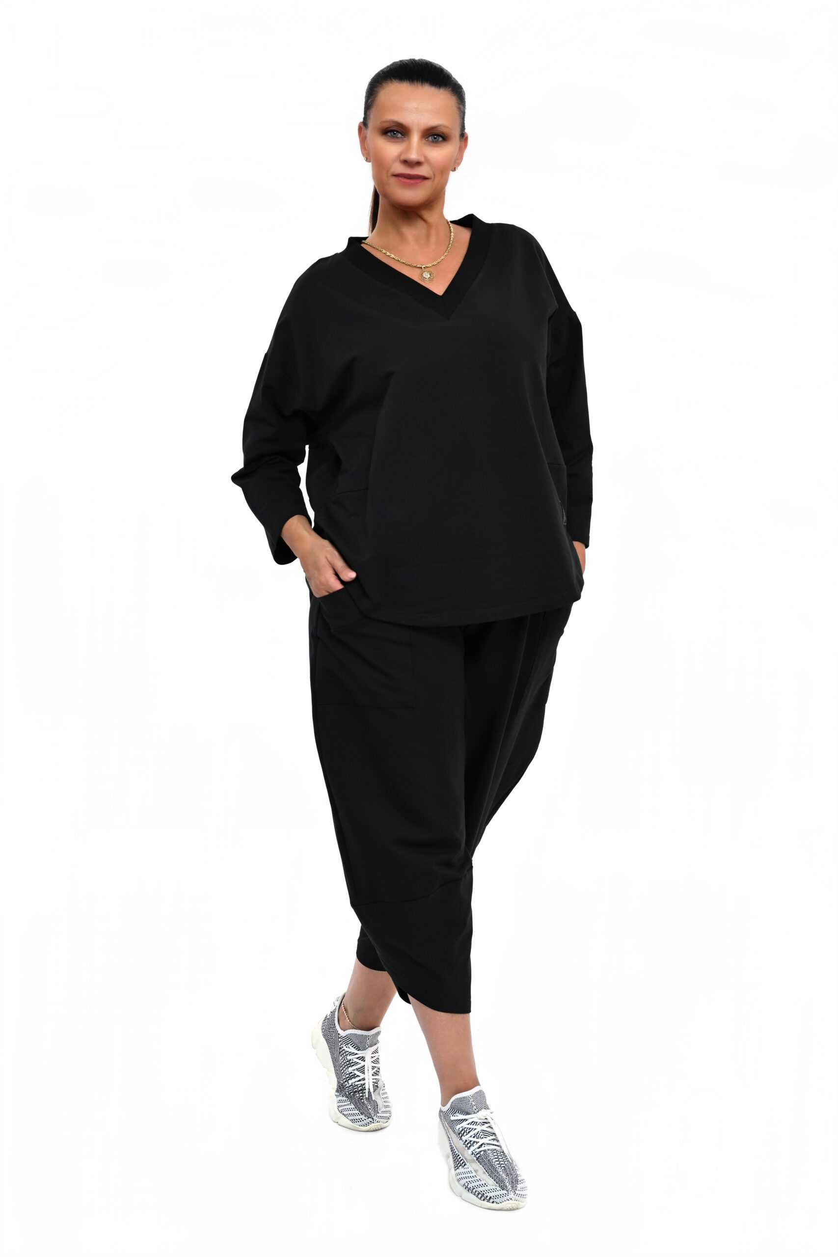 STYLOWY DRES DINA OVERSIZE BAWEŁNIANY