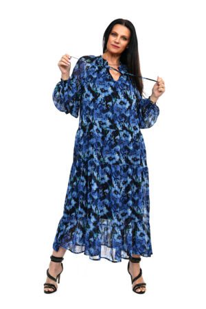 STYLOWA SZYFONOWA SUKIENKA VELA OVERSIZE-42/54