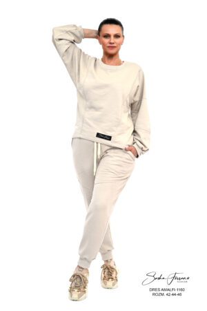 DESIGNERSKI DRES AMALFI JASNY BEŻ