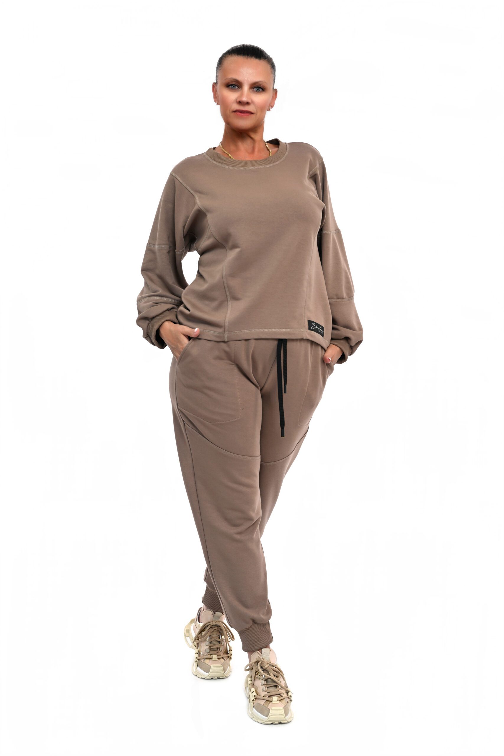 DESIGNERSKI DRES AMALFI CAPPUCCINO