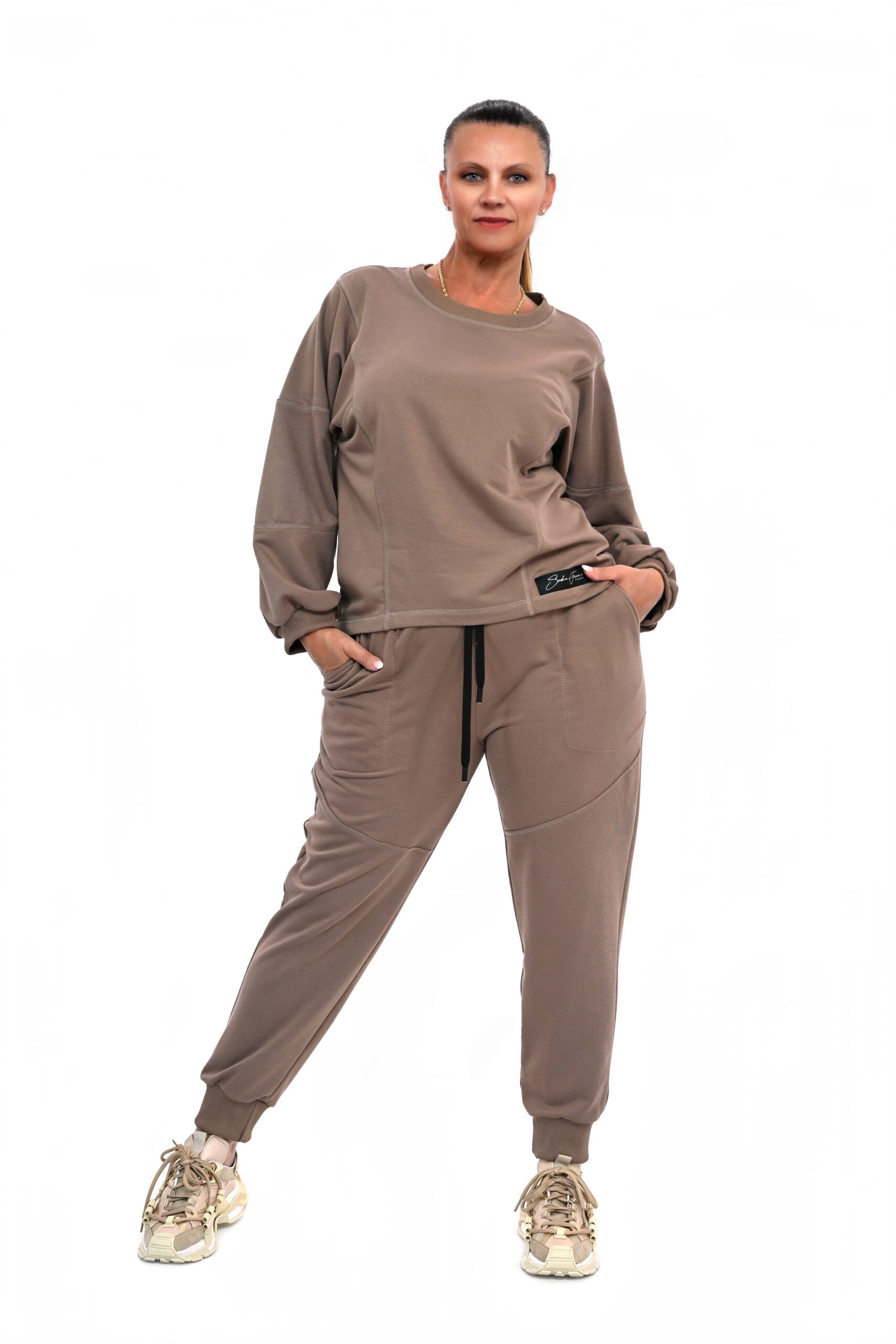 DESIGNERSKI DRES AMALFI CAPPUCCINO - obrazek 3