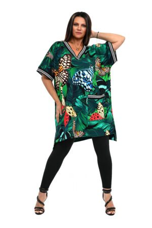 STYLOWA TUNIKA DANA OVERSIZE WIELOKOLOROWA