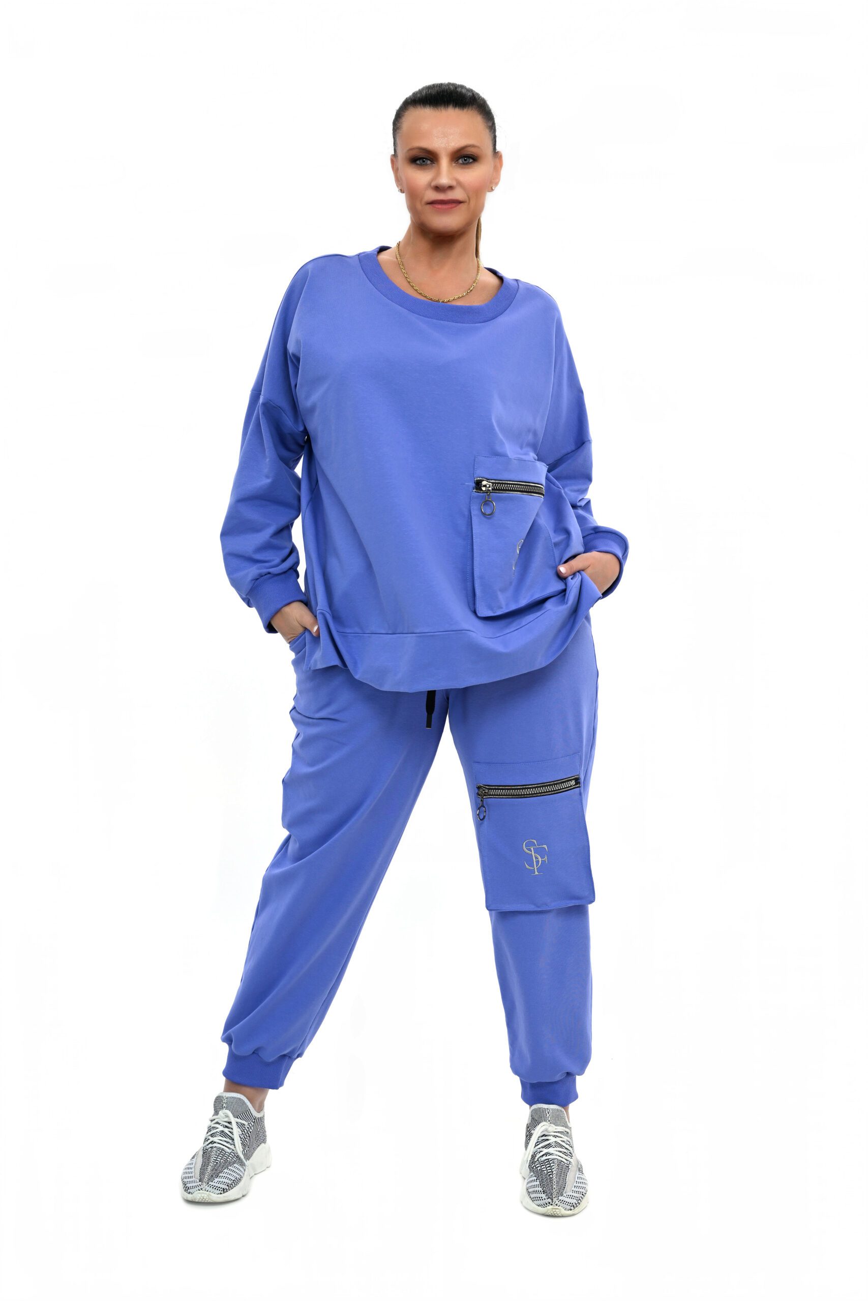 DESIGNERSKI DRES SIENA ODCIENIE FIOLETU - obrazek 3