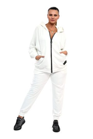 DRES SELAN BAWEŁNIANY OVERSIZE ODCIENIE BIELI