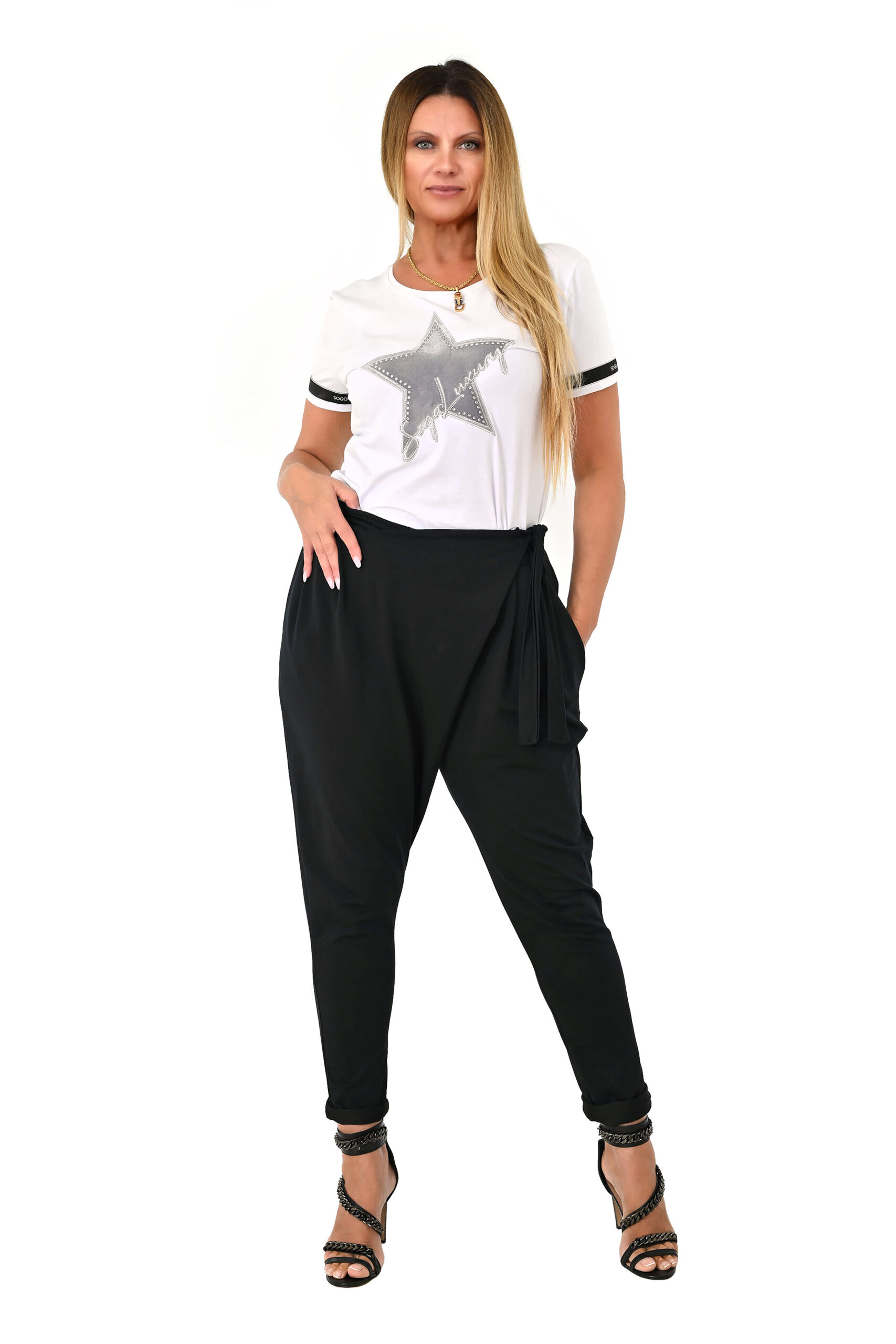 STYLOWE SPODNIE BAWEŁNIANE ARASZ - obrazek 3