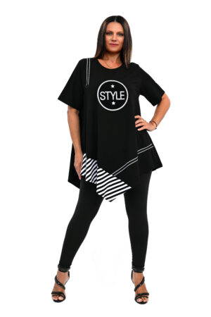 STYLOWA TUNIKA STYL CZARNA