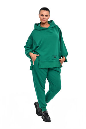 STYLOWY DRES BAWEŁNIANY IVA ZIELONY