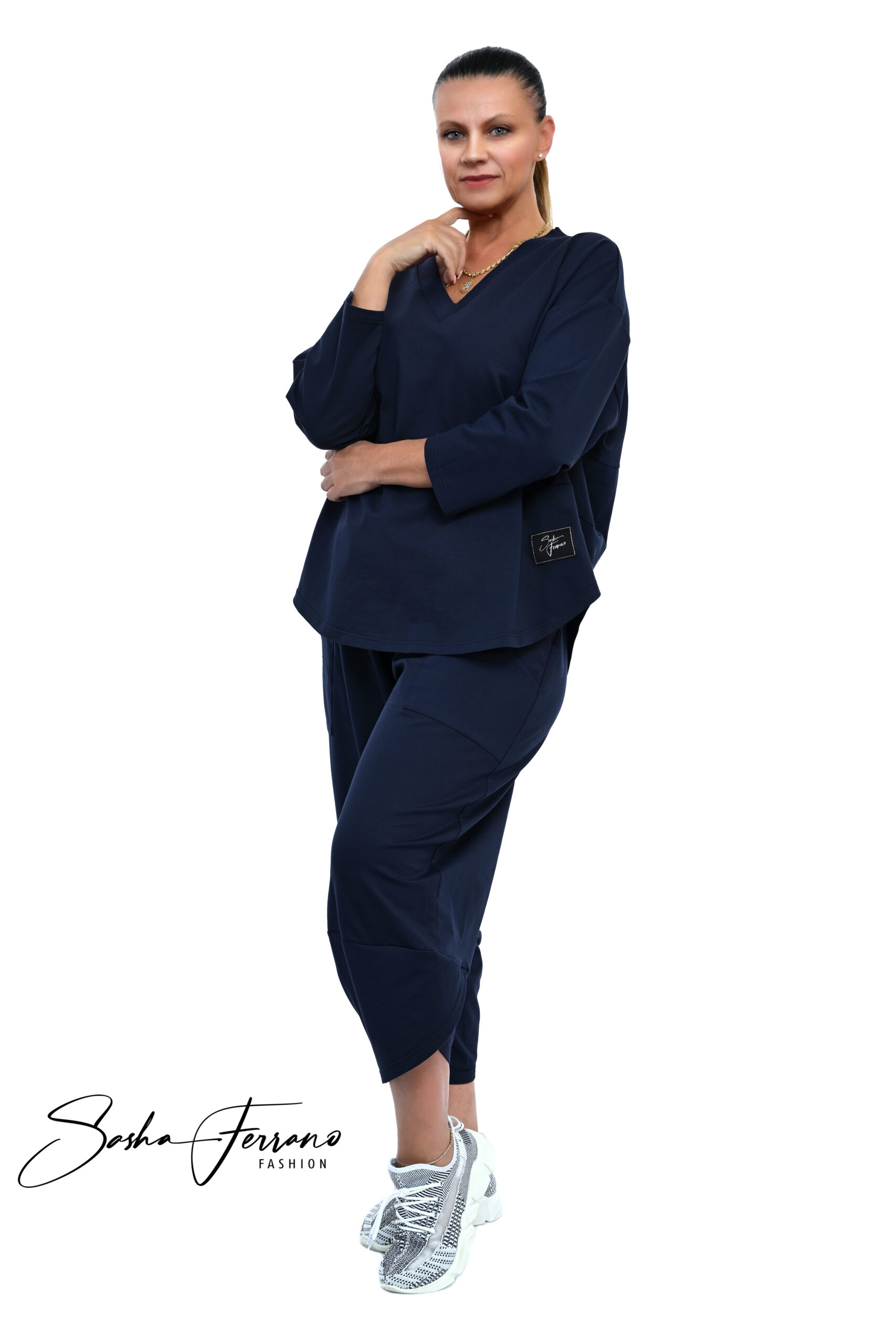 TOPOWY DINA DRES BAWEŁNIANY OVERSIZE 42/50 - obrazek 4