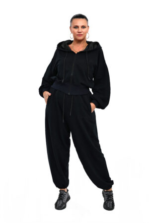 DRES BAWEŁNIANY MOA OVERSIZE CIEMNOGRANATOWY