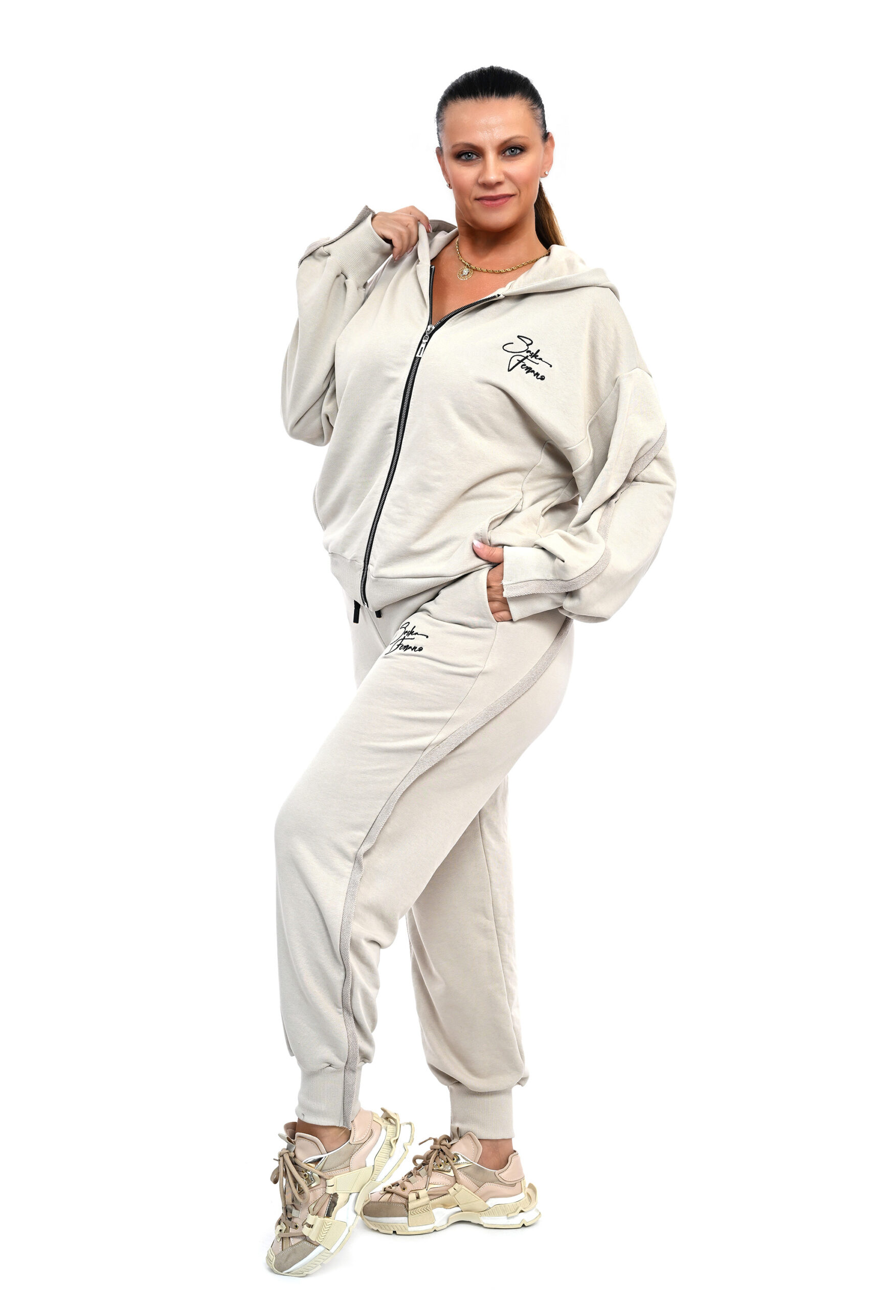 AWANGARDOWY DRES VIKI BAWEŁNINY OVERSIZE 38/46 - obrazek 3