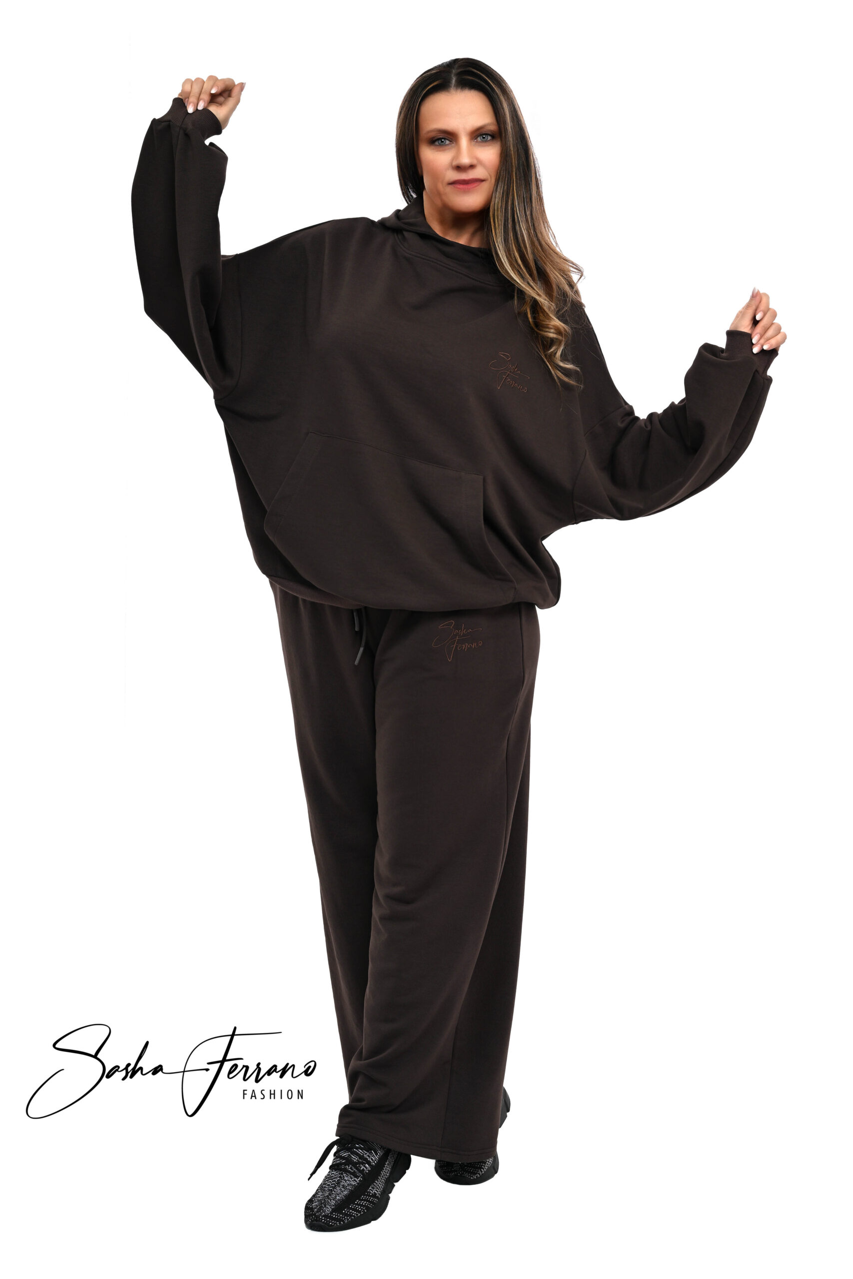 DRES BAWEŁNIANY MESSI OVERSIZE BRĄZ - obrazek 3