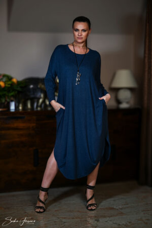 STYLOWA SUKIENKA JAJKO GRANAT