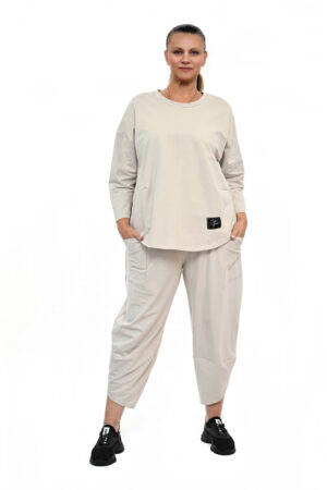 DRES DENA OVERSIZE BEŻOWY