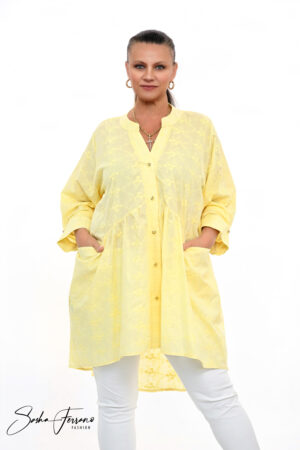 STYLOWA TUNIKA KOSZULOWA LOLITA OVERSIZE 42/54
