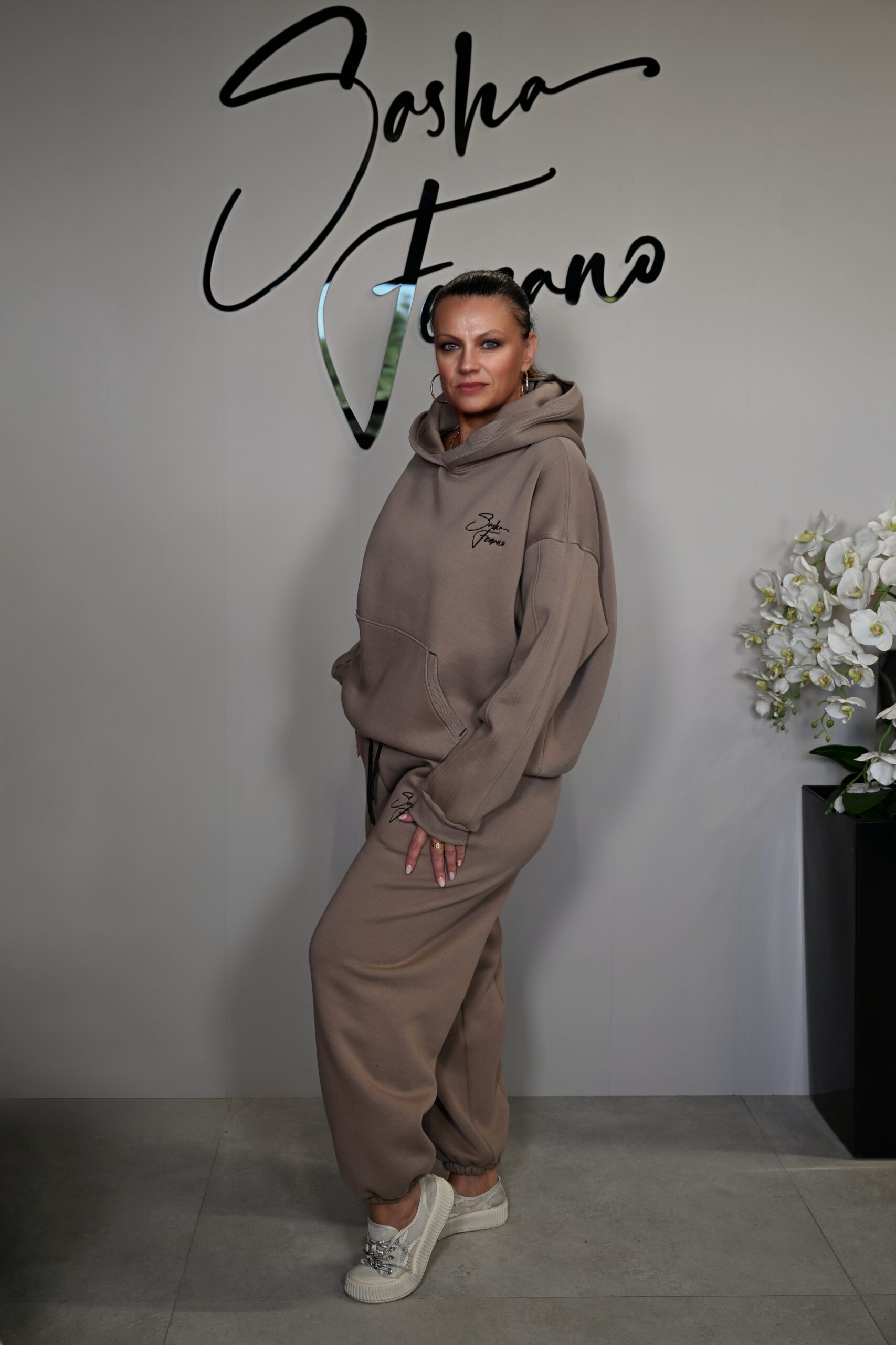 STYLOWY BAWEŁNIANY DRES ELAN OVERSIZE 40/50 - obrazek 3