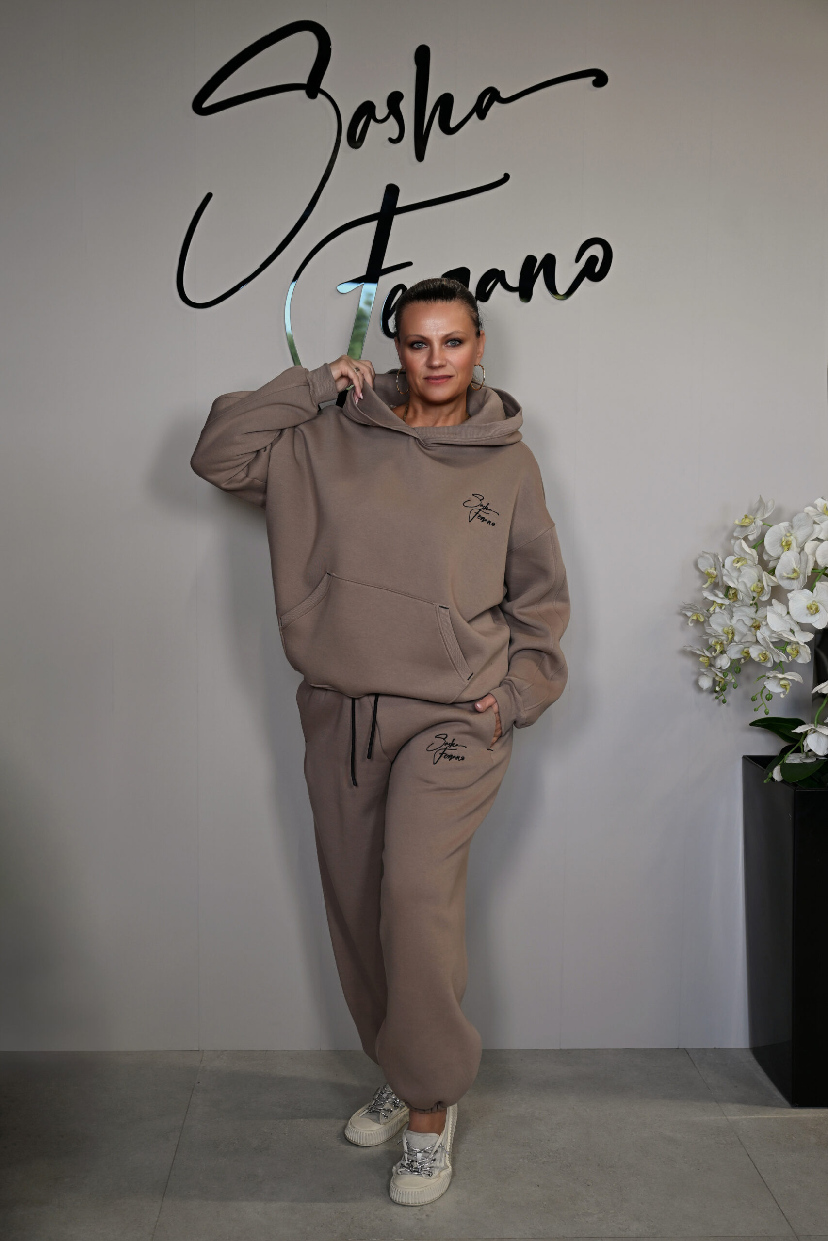 STYLOWY BAWEŁNIANY DRES ELAN OVERSIZE 40/50 - obrazek 2