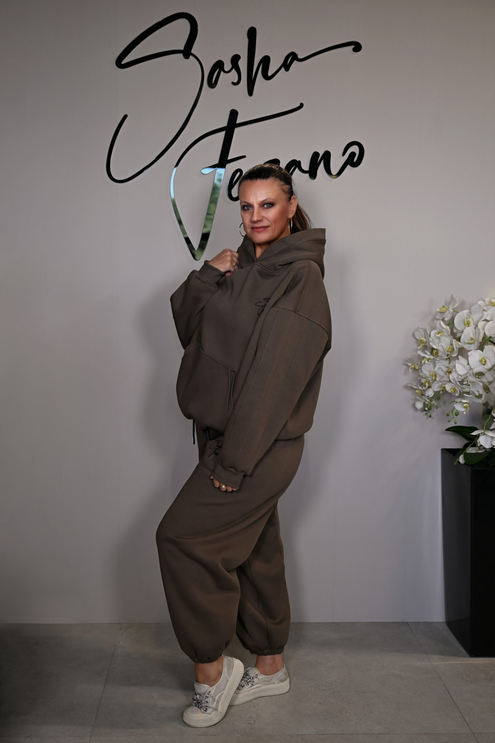 STYLOWY BAWEŁNIANY DRES ELAN OVERSIZE 40/50 - obrazek 3
