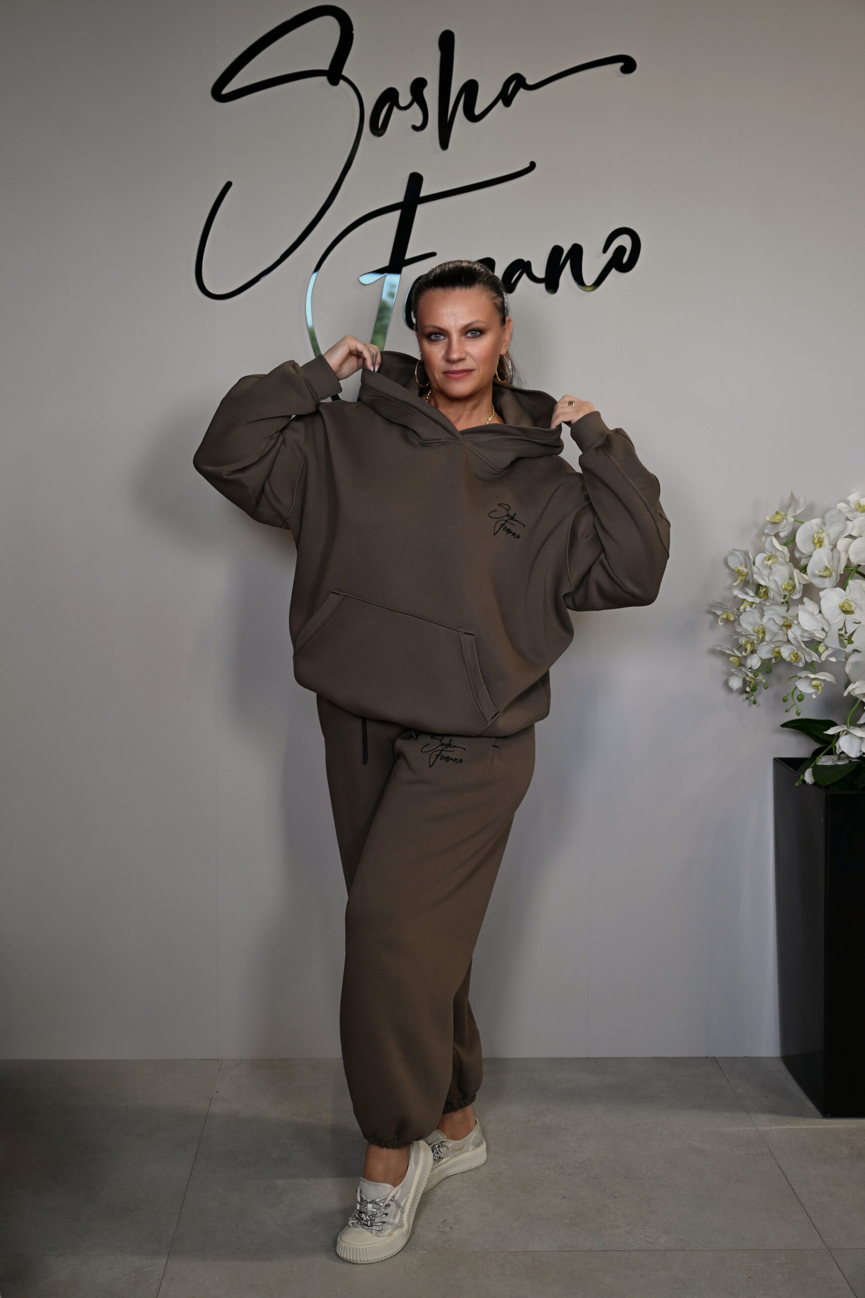 STYLOWY BAWEŁNIANY DRES ELAN OVERSIZE 40/50 - obrazek 2
